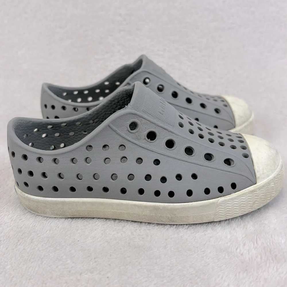 NATIVE Jefferson Slipon Shoes Gray Toddler Size C7